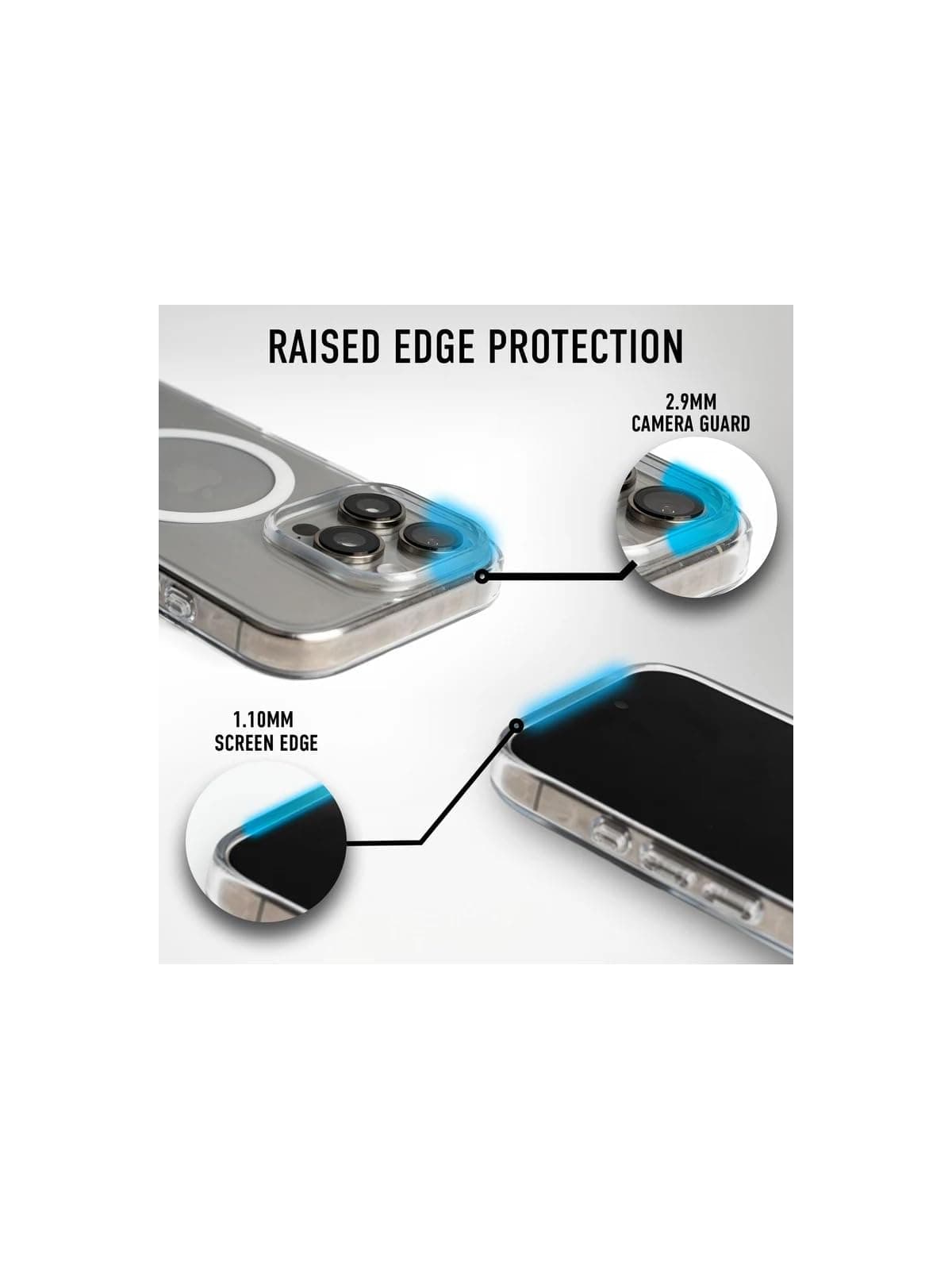 Crystal Magnetic Case for iPhone 17 in Clear